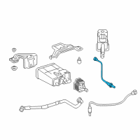 OEM 2015 Toyota Camry Lower Oxygen Sensor Diagram - 89465-06290