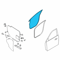 OEM Ford Door Weatherstrip Diagram - BB5Z-7820531-A