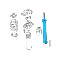 OEM 2016 BMW X1 Rear Vdc Shock Absorber Diagram - 37-10-6-887-789