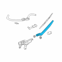 OEM Infiniti EX35 Rear Window Wiper Arm Assembly Diagram - 28781-CB80A