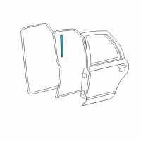 OEM 2009 Ford Crown Victoria Upper Weatherstrip Diagram - 7W7Z-5425324-A