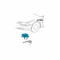 OEM 1999 Ford Mustang Cruise Servo Diagram - XR3Z-9C735-AA