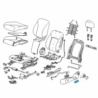 OEM 2015 Buick Verano Seat Switch Knob Diagram - 95966883