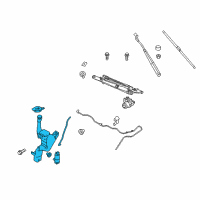 OEM Ford Fiesta Reservoir Assembly Diagram - BE8Z-17618-A