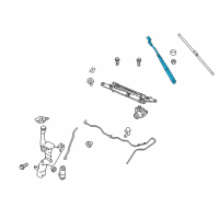 OEM Ford Fiesta Wiper Arm Diagram - FE8Z-17526-A