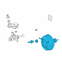 OEM 2010 Scion xB Booster Assembly Diagram - 44610-12D81