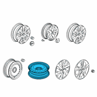 OEM 2020 Chevrolet Spark Wheel, Spare Diagram - 95192369