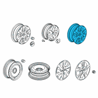 OEM 2019 Chevrolet Spark Wheel, Alloy Diagram - 42496076