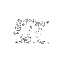 OEM 2010 Hummer H3T Seat Cushion Heater Diagram - 25810340