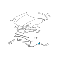 OEM 2010 Saturn Sky Latch Asm-Hood Primary Diagram - 25785136