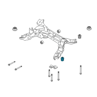 OEM 2019 Ford Police Interceptor Utility Suspension Crossmember Front Bushing Diagram - BB5Z-5872-A