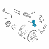 OEM 2018 Ford Mustang Caliper Mount Diagram - FR3Z-2B511-C