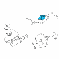 OEM 2019 Infiniti QX50 Pump Assy-Vacuum Diagram - 14650-5NA0A