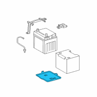 OEM Lexus Tray, Battery Diagram - 74431-48071