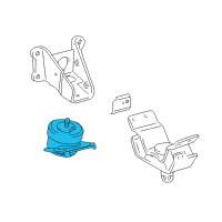 OEM 2010 Toyota 4Runner Front Mount Diagram - 12361-75071