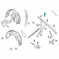 OEM 2011 Ford Explorer Dash Panel Seal Diagram - BG1Z-16B127-B