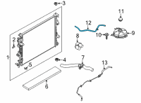 OEM 2020 Ford Escape HOSE - OVERFLOW Diagram - LX6Z-8075-B