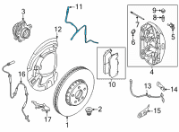 OEM BMW X6 BRAKE PAD WEAR SENSOR Diagram - 34-35-8-074-297