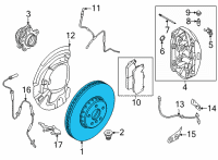 OEM BMW X3 BRAKE DISK LEFT Diagram - 34-11-8-054-825