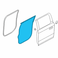 OEM 2021 Ford F-250 Super Duty Door Weatherstrip Diagram - FL3Z-1625324-A