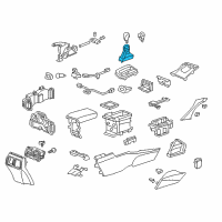 OEM Acura TSX Boot, Change Lever (Type Z) Diagram - 83415-TL0-G64ZB
