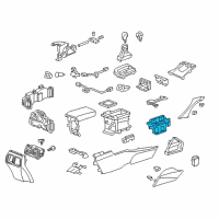 OEM Acura TSX Holder Assembly, Cup (Wood Grain) Diagram - 77230-TL0-G13ZA