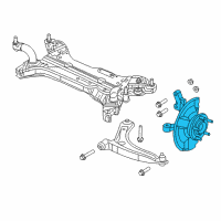 OEM 2007 Jeep Compass Front Knuckle And Hub Diagram - 68088536AD