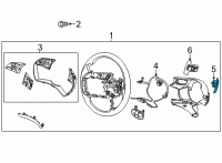 OEM 2020 Hyundai Sonata Paddle Shift Switch Assembly, Right Diagram - 96780-L1000-SSW