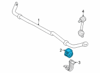 OEM Nissan Rogue Bush-Rear Stabilizer Diagram - 56243-6RS2A