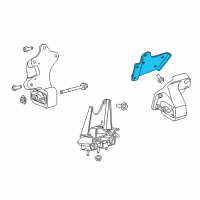 OEM 2017 Ram 1500 Bracket-Engine Mount Diagram - 68186035AB