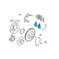 OEM 2009 BMW 528i xDrive Disc Brake Pad Repair Kit Diagram - 34-21-6-784-135