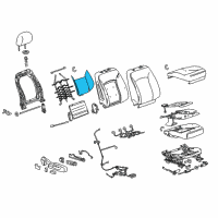 OEM 2014 Buick Regal Seat Back Heater Diagram - 22922125