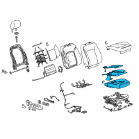 OEM Buick Seat Cushion Pad Diagram - 22843799