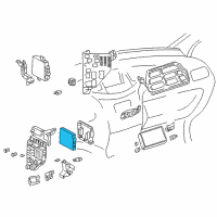 OEM 2001 Toyota Prius Computer Diagram - 89221-49025