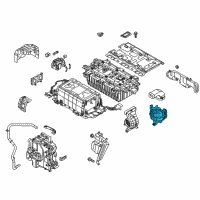 OEM Kia Optima Blower Unit Assembly-Battery Diagram - 37580E6610