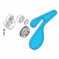 OEM 2019 BMW X1 Ribbed V-Belt Diagram - 11-28-8-573-253