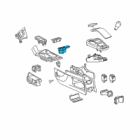 OEM 2015 Lexus RX350 Switch, Seat Heater Diagram - 84751-0E130