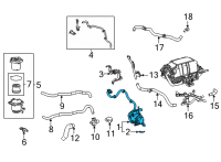 OEM Toyota Mirai Water Pump Diagram - 16A10-77031