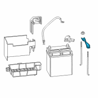 OEM 2015 Honda Fit Plate, Battery Setting (B19) Diagram - 31512-T5C-000