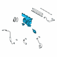 OEM 2021 BMW M235i xDrive Gran Coupe EXCHANGE TURBOCHARGER WITH E Diagram - 11-65-8-662-074