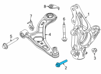 OEM 2012 Lincoln MKZ Torque Strut Mount Bolt Diagram - -W500545-S439