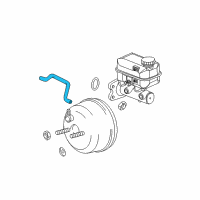 OEM 2005 Dodge Durango Hose-Brake Booster Vacuum Diagram - 52010498AB