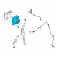 OEM 2018 Ford Mustang ABS Control Unit Diagram - JR3Z-2C215-A