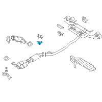 OEM 2021 Nissan GT-R Mounting-Exhaust, Rubber Diagram - 20651-JF00A