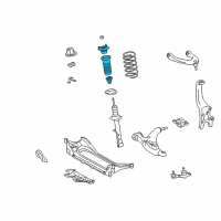 OEM 2011 Lexus GS450h Front Suspension Support Assembly Diagram - 48680-30340