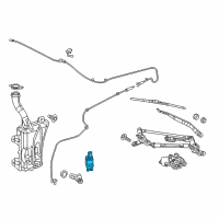 OEM 2015 Dodge Dart Pump-Washer, Windshield Diagram - 68171073AA