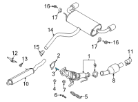 OEM 2021 Ford Bronco Converter Stud Diagram - -W712458-S900