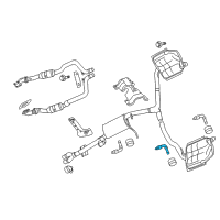 OEM 2017 Dodge Charger Bracket-Exhaust Diagram - 68265417AA