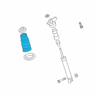 OEM 2009 Kia Optima Rear Coil Springs Diagram - 553502G130DS