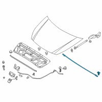 OEM Hyundai Entourage Weatherstrip Assembly-Hood Diagram - 86430-4J000